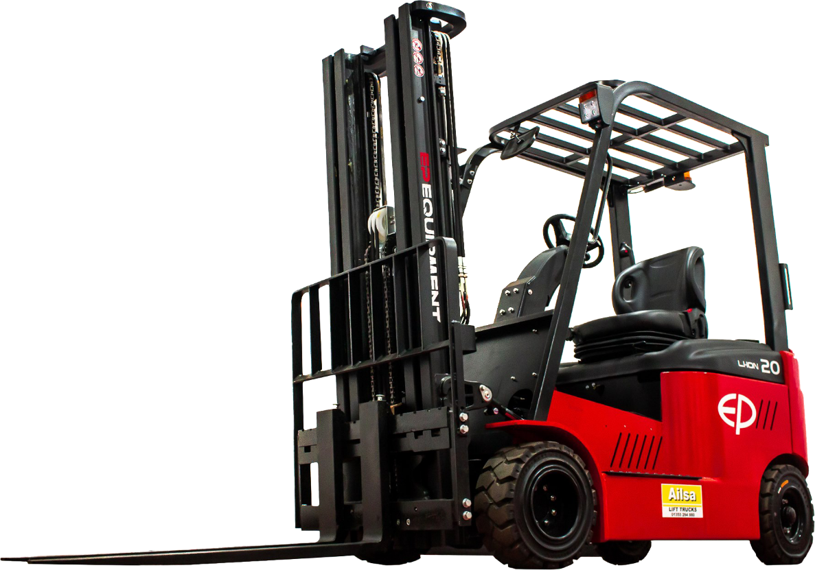 Commercial forklift unloading heavy pallets in Benfleet